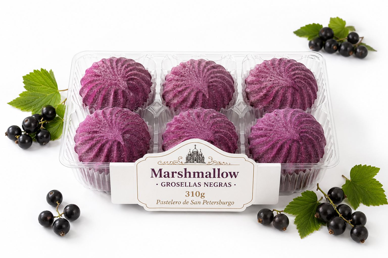 Marshmallow Grosellas Negras 310g